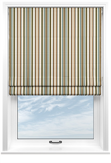The British Stripe Co. Elizabeth, Derwent No.1 - Twist&Fit Roman Blind